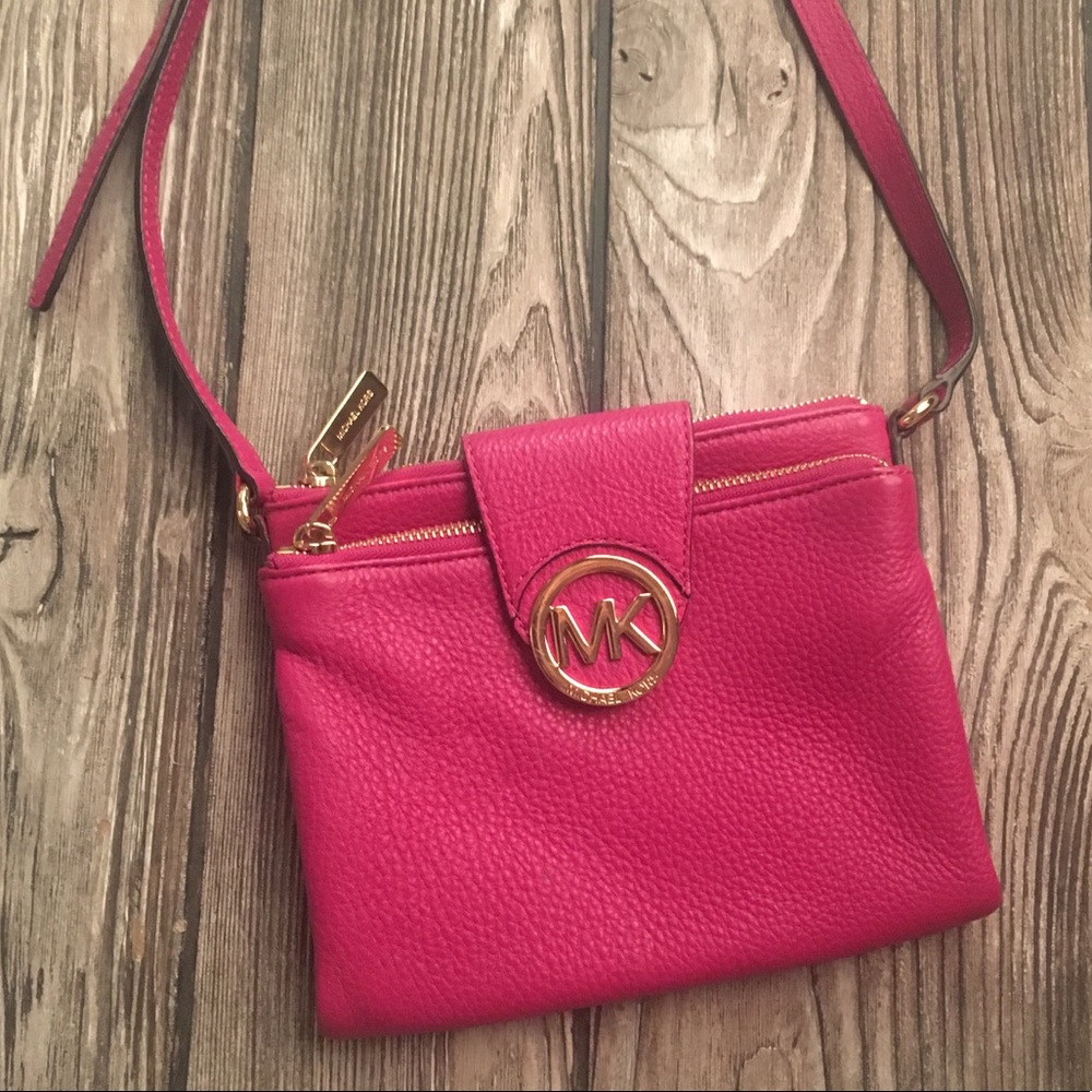 Michael Kors Pink Fulton Crossbody